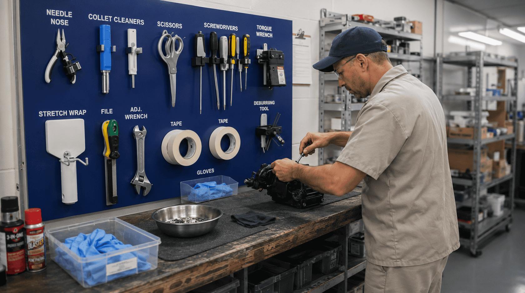 Man at a workbench